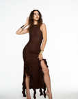 DESIGN BROWN DRESS