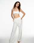 WHITE STRAIGHT-LEG PANTS