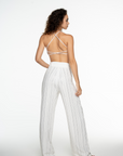 WHITE STRAIGHT-LEG PANTS